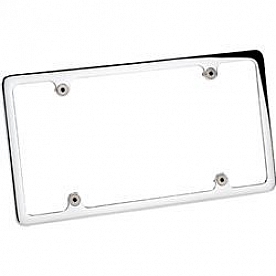 Billet Specialties License Plate Frame - Silver Aluminum - 55120