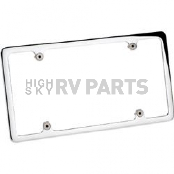 Billet Specialties License Plate Frame - Silver Aluminum - 55120