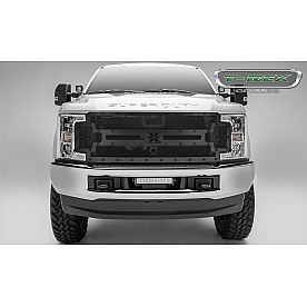 T-Rex Truck Products Grille Insert - Mesh Rectangular Black Powder Coated Steel - 6715471BR