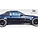 Extreme Dimensions Side Skirt - Primered Fiberglass Reinforced Plastic Black Set of 2 - 107189