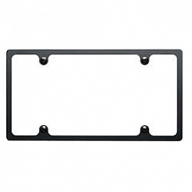 Billet Specialties License Plate Frame - Black Aluminum - BLK55020