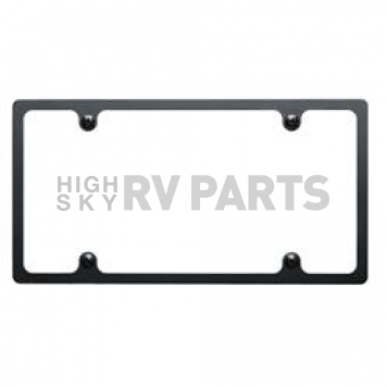 Billet Specialties License Plate Frame - Black Aluminum - BLK55020