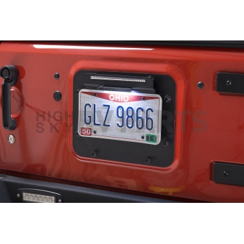 Kentrol License Plate Frame - Black Stainless Steel - 80703-7