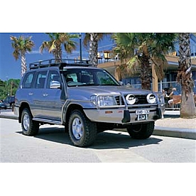ARB Bumper Steel Powder Coated Deluxe Bar Black 1-Piece - 3413050