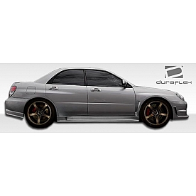 Extreme Dimensions Side Skirt - Primered Fiberglass Reinforced Plastic Black Set of 2 - 107269