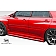 Extreme Dimensions Side Skirt - Primered Fiberglass Reinforced Plastic Black Set of 2 - 107269