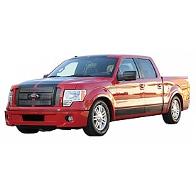 T-Rex Truck Products Grille Insert - Horizontal Bar Rectangular Polished Aluminum - 21569
