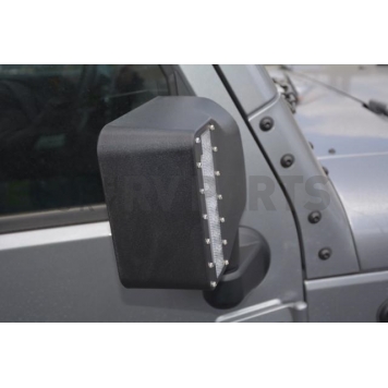 DV8 Offroad Exterior Mirror Cover Black Set Of 2 - BCME27W3W-6