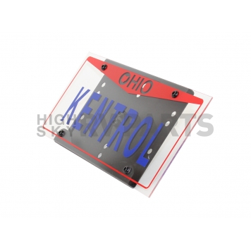 Kentrol License Plate Frame - Black Stainless Steel - 80706