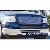 T-Rex Truck Products Grille Insert - Horizontal Bar Rectangular Polished Aluminum - 21556
