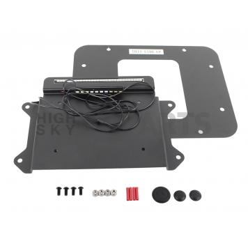 Kentrol License Plate Frame - Black Stainless Steel - 80707