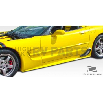 Extreme Dimensions Side Skirt - Primered Fiberglass Reinforced Plastic Black Set of 2 - 107483