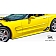 Extreme Dimensions Side Skirt - Primered Fiberglass Reinforced Plastic Black Set of 2 - 107483