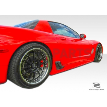 Extreme Dimensions Side Skirt - Primered Fiberglass Reinforced Plastic Black Set of 2 - 107483-1