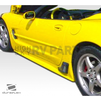 Extreme Dimensions Side Skirt - Primered Fiberglass Reinforced Plastic Black Set of 2 - 107483-2