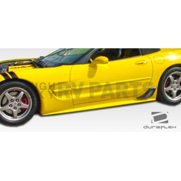 Extreme Dimensions Side Skirt - Primered Fiberglass Reinforced Plastic Black Set of 2 - 107483-4