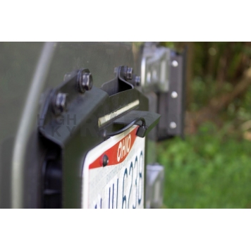 Kentrol License Plate Frame - Black Stainless Steel - 80718-7