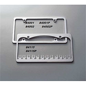 All Sales License Plate Frame - Plain Aluminum Silver - 84002