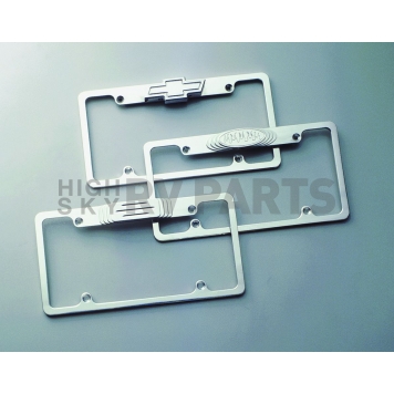 All Sales License Plate Frame - Plain Aluminum Silver - 84002-4