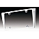 All Sales License Plate Frame - Tapered Edge Aluminum Silver - 84003