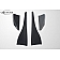 Extreme Dimensions Side Skirt - Primered Polyurethane Black Set of 4 - 109198