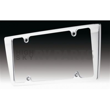 All Sales License Plate Frame - Tapered Edge Aluminum Silver - 84003P