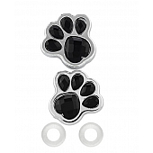Cruiser License Plate Bolt Cover - Paw Print Set Of 2 - 82530