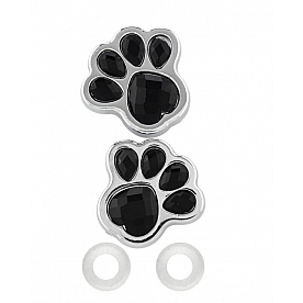 Cruiser License Plate Bolt Cover - Paw Print Set Of 2 - 82530