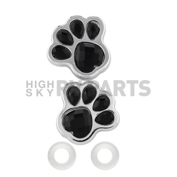 Cruiser License Plate Bolt Cover - Paw Print Set Of 2 - 82530
