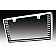 All Sales License Plate Frame - Tapered Edge Grille Style Aluminum Silver - 84004