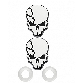 Cruiser License Plate Bolt Cover - Skull Set Of 2 - 82550