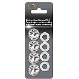 Cruiser License Plate Bolt Cover - Diamond Bling Logo Set Of 4 - 82730