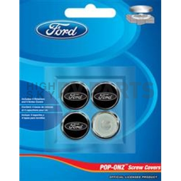 Chroma Graphics License Plate Bolt Cover - Ford Logo Set Of 4 - 4114