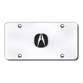 Automotive Gold License Plate - Acura Logo Stainless Steel - ACUCC