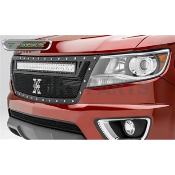 T-Rex Truck Products Grille Insert - Honey Comb Rectangular Black Powder Coated Aluminum - 6312671