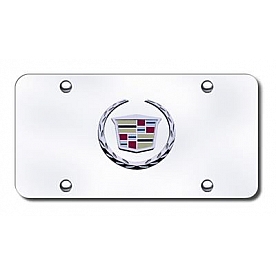 Automotive Gold License Plate - Cadillac New Logo Stainless Steel - CAD2CC