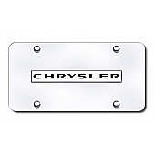 Automotive Gold License Plate - Chrysler Stainless Steel - CHRNCC