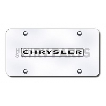 Automotive Gold License Plate - Chrysler Stainless Steel - CHRNCC