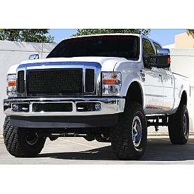 T-Rex Truck Products Grille Insert - Mesh Rectangular Black Powder Coated Steel - 6714511