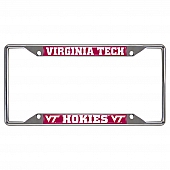 Fan Mat License Plate Frame - Virginia Tech Logo Metal - 14940