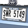 Fan Mat License Plate Frame - University Of West Virginia Logo Metal - 14943