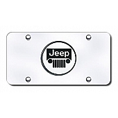 Automotive Gold License Plate - Jeep Logo Stainless Steel - JEECC