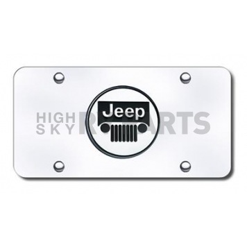 Automotive Gold License Plate - Jeep Logo Stainless Steel - JEECC