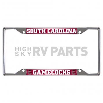 Fan Mat License Plate Frame - University Of South Carolina Logo Metal - 14928