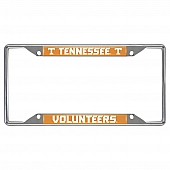 Fan Mat License Plate Frame - University Of Tennessee Logo Metal - 14931
