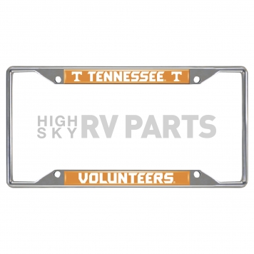 Fan Mat License Plate Frame - University Of Tennessee Logo Metal - 14931