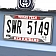 Fan Mat License Plate Frame - University Of Texas Tech Logo Metal - 14898