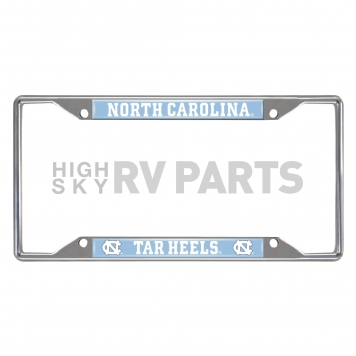 Fan Mat License Plate Frame - University Of North Carolina Chapel Hill Logo Metal - 14901