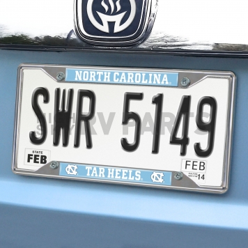 Fan Mat License Plate Frame - University Of North Carolina Chapel Hill Logo Metal - 14901-1
