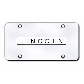 Automotive Gold License Plate - Lincoln Stainless Steel - LINNCC